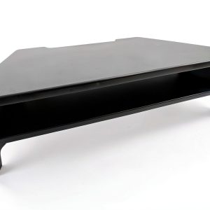 Victor Monitor Stand Wood Ergonomic Height Adjustable Black-0