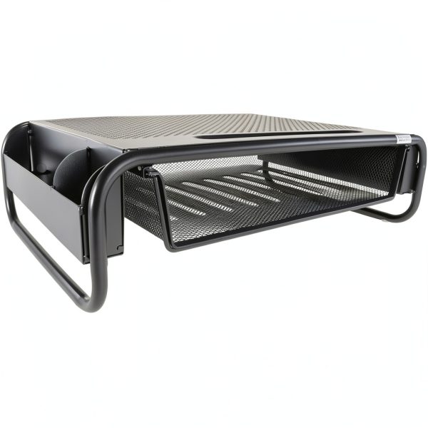 Allsop Monitor Stand Steel Construction Storage Drawer-1