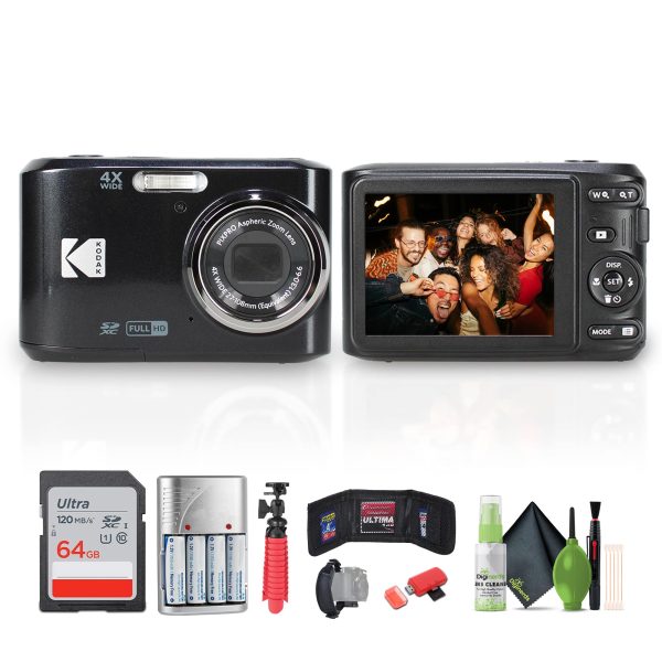 Kodak Pixpro FZ45 Digital Camera Bundle 4x Zoom 1080p Video-0