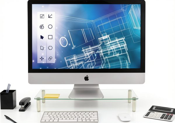 Mount-It Monitor Riser Glass Aluminum Ergonomic Workspace-2