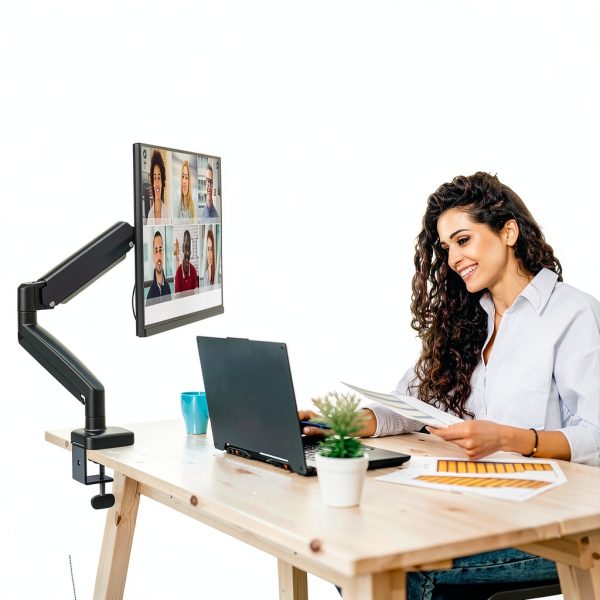 JTSA101 Gas Spring Monitor Arm Ergonomic Desk Mount-6