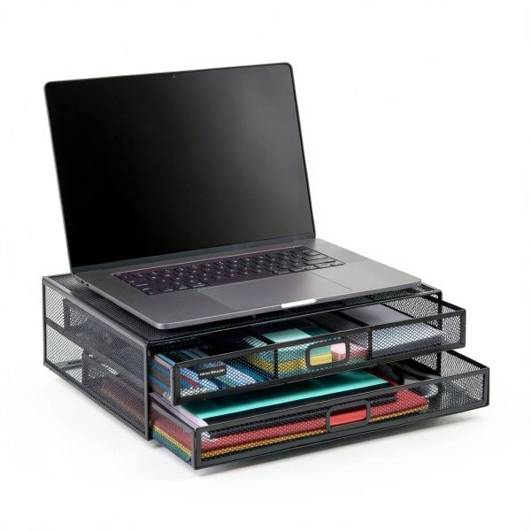 Network Mesh Monitor Stand Organizer Office Home Desk-4