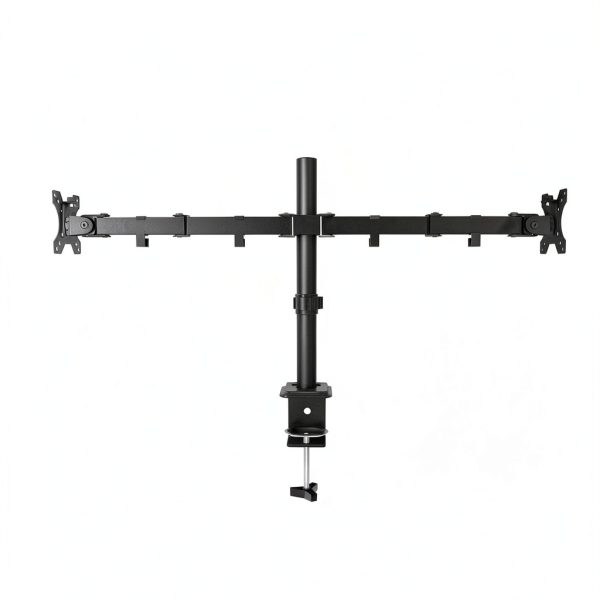 Dual Monitor Arm Heavy Duty Steel Desk Mount for 32 Inch-4