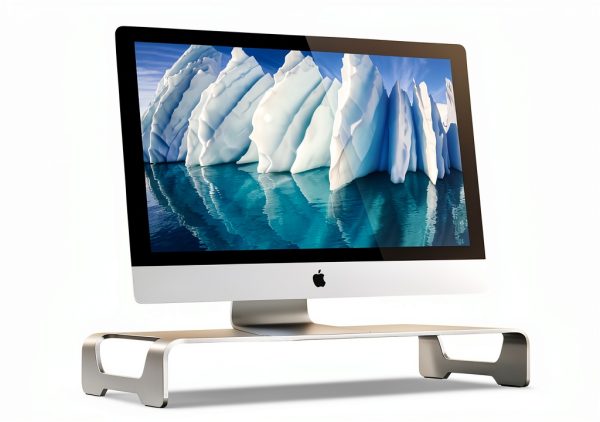 Aluminum Monitor Stand Ergonomic Riser Desk Storage-1