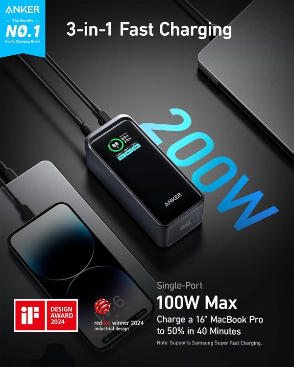 Anker Prime Power Bank 20000mAh 200W Laptop Charger-1