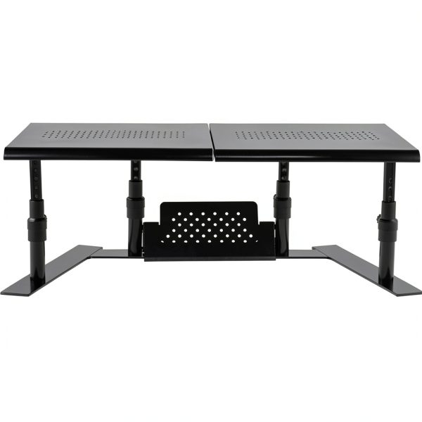 Allsop ErgoTwin Dual Monitor Stand Adjustable Height Metal-4