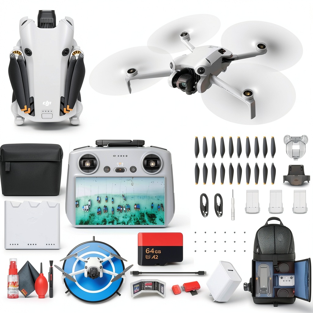 DJI Mini 4 Pro Drone in flight capturing a scenic landscape