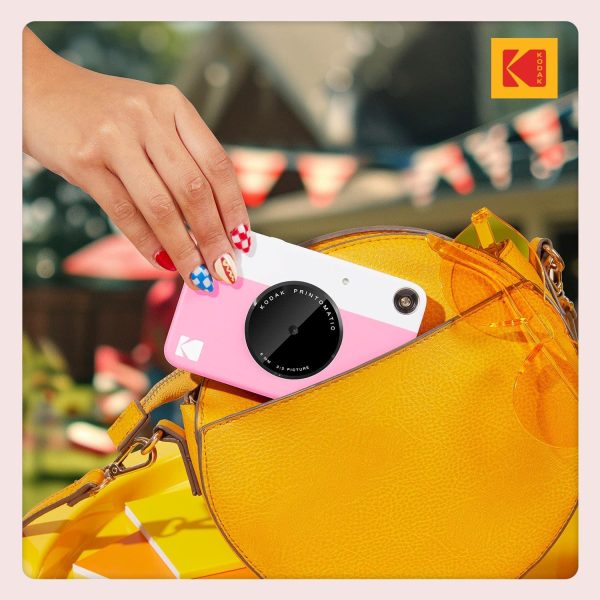 Kodak Printomatic Instant Print Camera Bundle Pink Travel-6