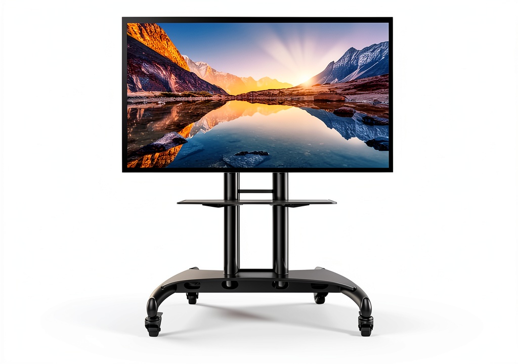 Pavo Mobile TV Cart in a conference room setting