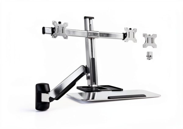 Pavo Dual Monitor Workstation Ergonomic Height Adjustable-9