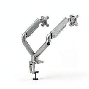Fellowes Dual Monitor Arm Gas Spring Ergonomic Desk Mount-0