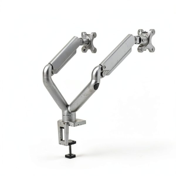 Fellowes Dual Monitor Arm Gas Spring Ergonomic Desk Mount-0