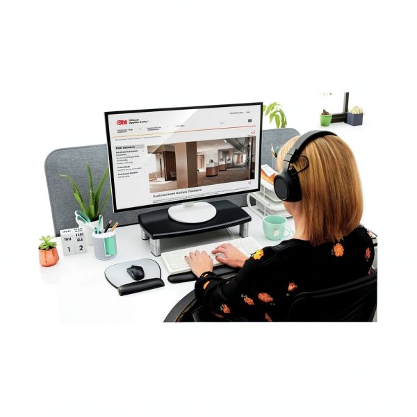 3M Adjustable Monitor Stand Ergonomic Height Stacking-3