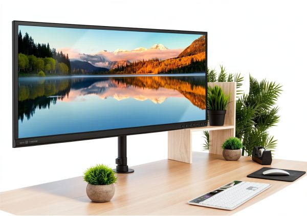 Mount-It Ultrawide Monitor Desk Mount Full Motion Ergonomic-9