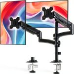 Pavo Dual Monitor Arm Full Motion Adjustable Desk Mount-0