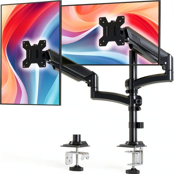 Pavo Dual Monitor Arm Full Motion Adjustable Desk Mount-0