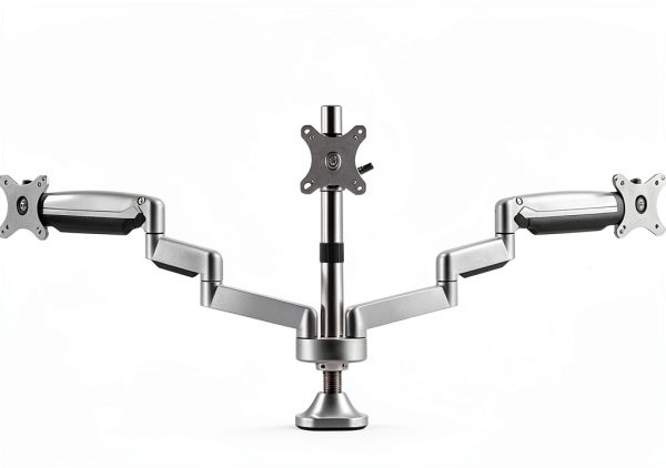 Mount-It Triple Monitor Desk Mount Ergonomic Adjustable USB-6