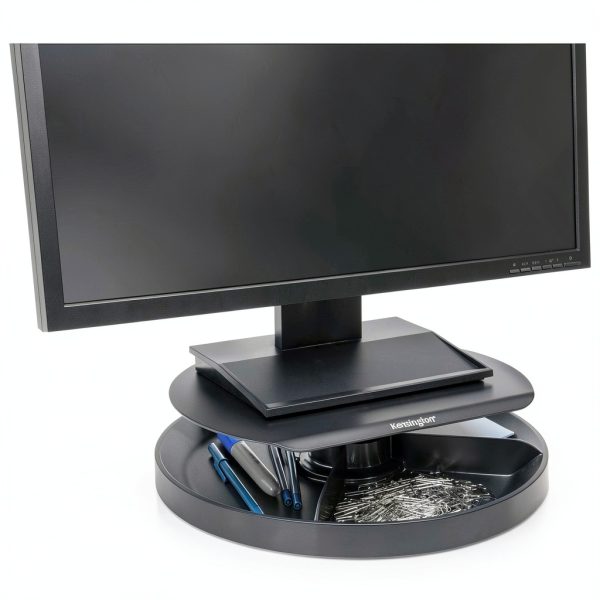 Kensington Monitor Stand Ergonomic SmartFit Spinning Storage-4