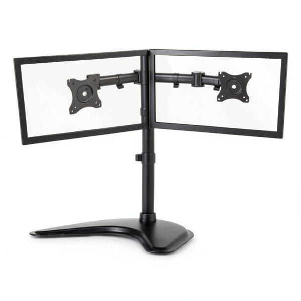 Pavo Dual Monitor Arm Freestanding Steel Base Ergonomic-2