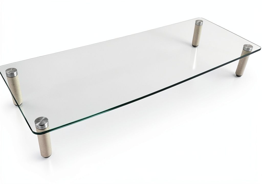 Mount-It Monitor Riser on a modern desk with laptop
