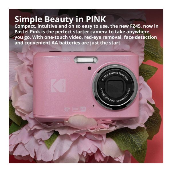 Kodak PixPro FZ45 Digital Camera 16MP HD Pink Compact-2