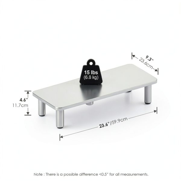 Furinno Turn-N-Tube Monitor Riser Stand Tool-Free Assembly-1