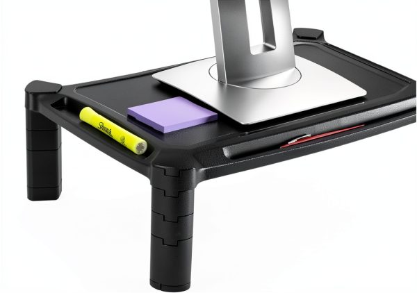Adjustable Monitor Stand Ergonomic Desk Riser with Storage-4