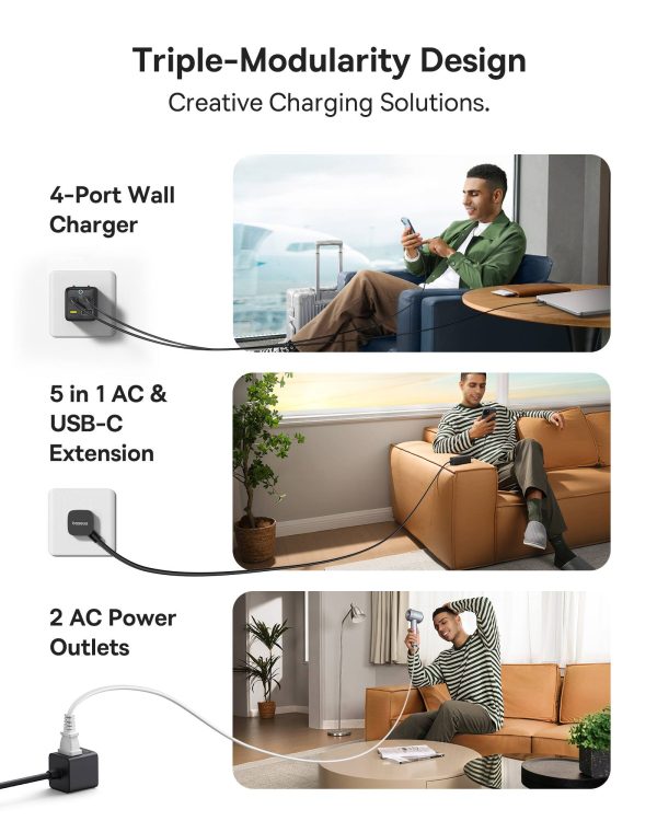 Baseus 67W GaN6 Power Station Detachable Portable Charger-7