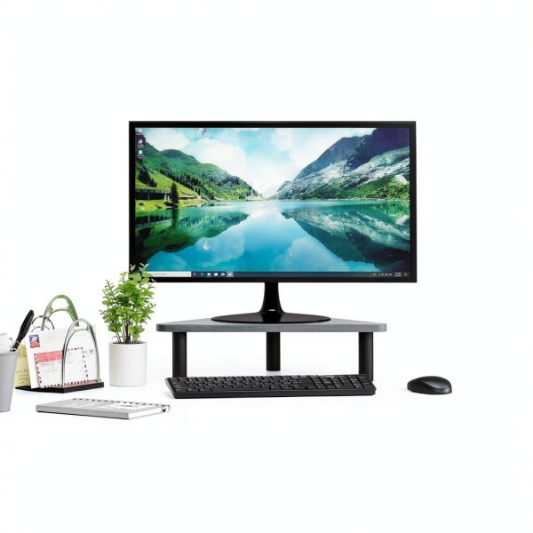 Furinno Turn N Tube Corner Monitor Riser Stand Simple Design-6