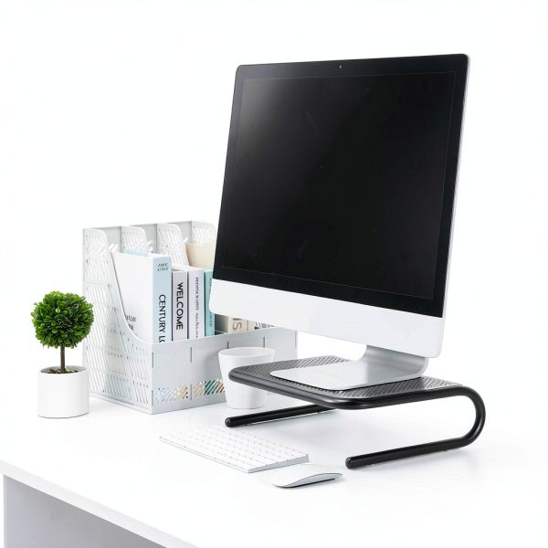 Staples TECH Steel Monitor Stand Ergonomic Storage Durable-3