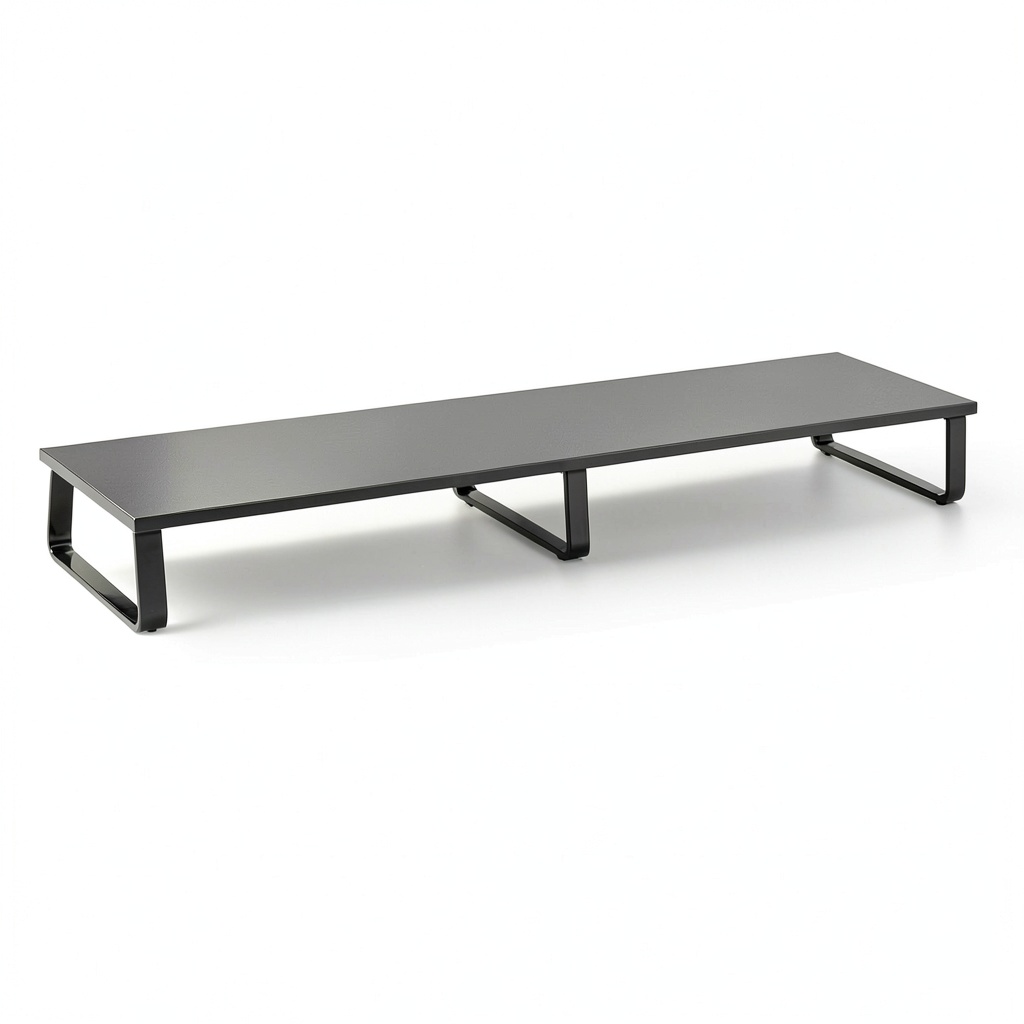 Installing Pavo Dual Monitor Stand Ergonomic Extra Wide Desk Riser on a wooden desk