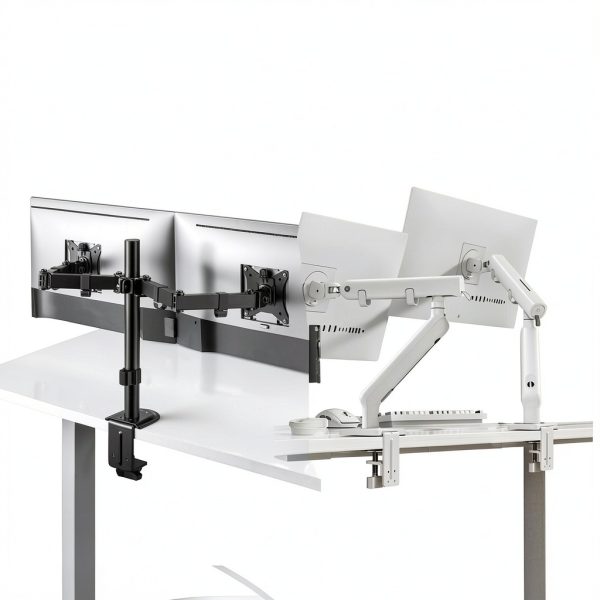 ACGAM Dual Monitor Arm Steel Mount VESA Desk Clamp-11