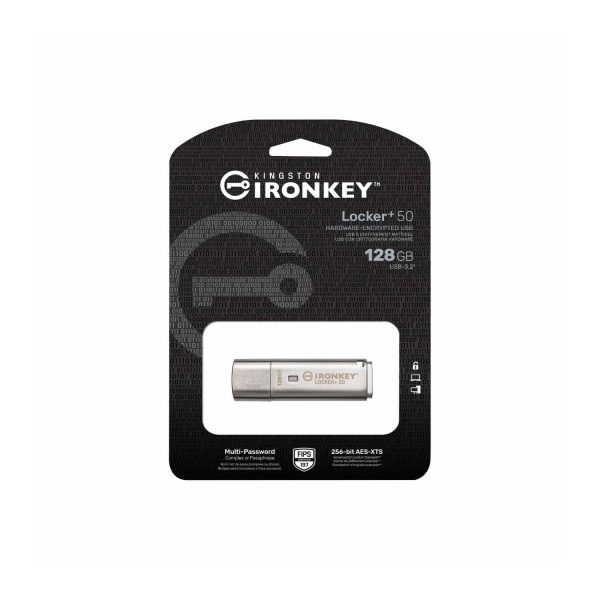 IronKey Locker+ 50 Encrypted USB Drive Hardware Security-2