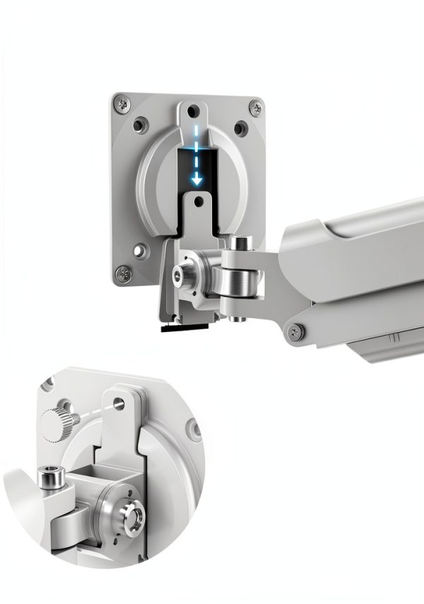 Pavo Monitor Arm Single Aluminum Ergonomic Desk Mount-2