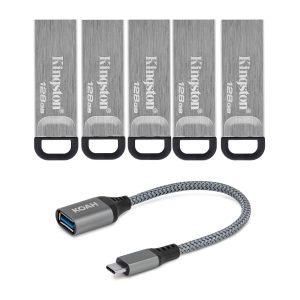 SanDisk 128GB Flash Drive Metal Design High Speed Storage-0