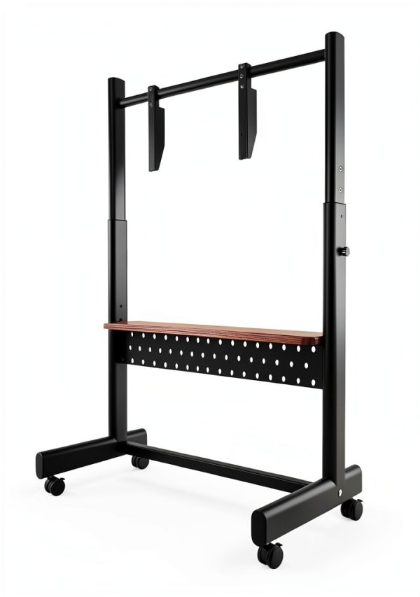 Pavo Universal Rolling TV Stand Steel Mobile Mount Home-3