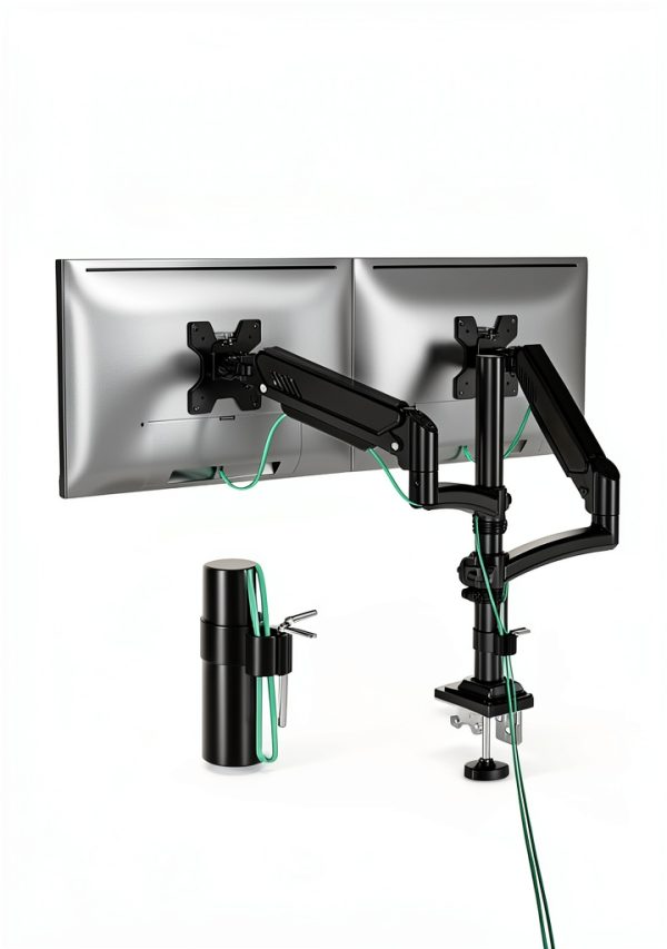 Pavo Dual Monitor Arm Full Motion Adjustable Desk Mount-1