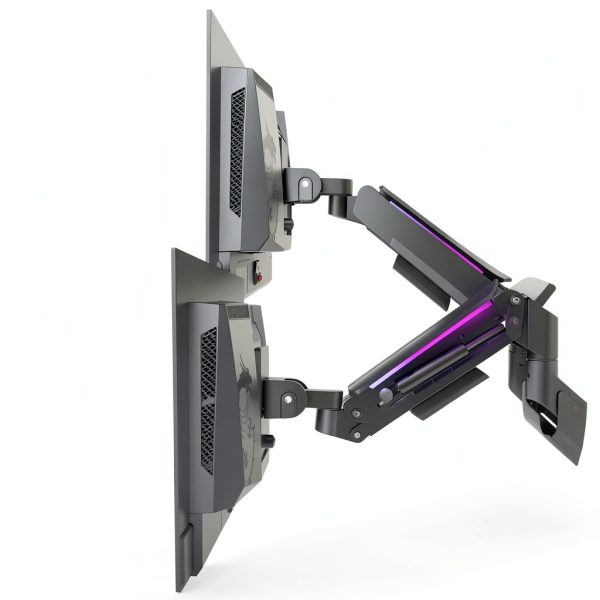 MSI MPG MT201DR Dual Monitor Stand RGB Heavy Duty-2