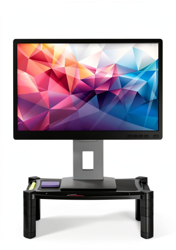 Adjustable Monitor Stand Ergonomic Desk Riser with Storage-0