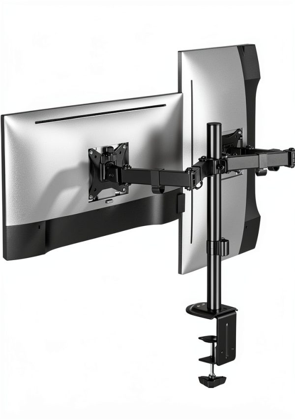 ACGAM Dual Monitor Arm Steel Mount VESA Desk Clamp-0