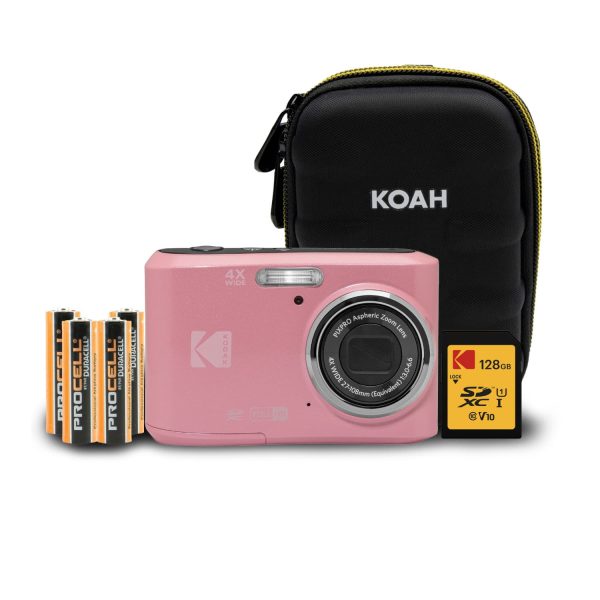 Kodak PixPro FZ45 Digital Camera 16MP HD Pink Compact-0