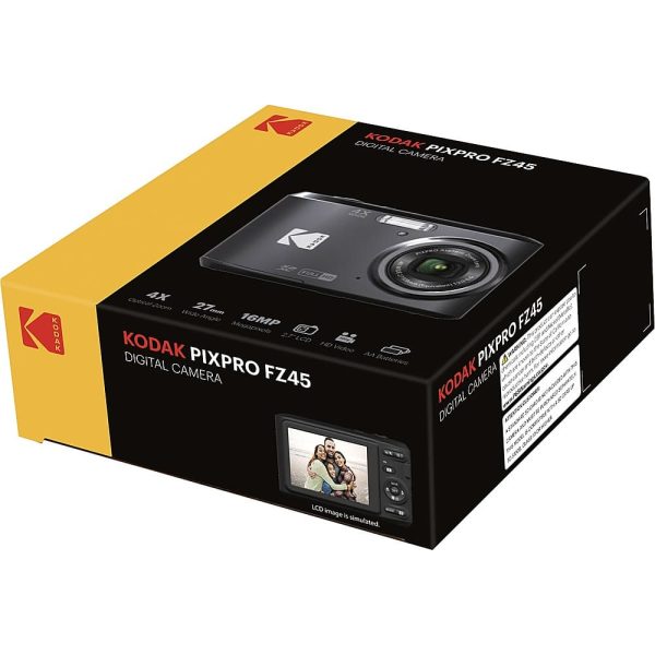 Kodak PIXPRO FZ45 16 Megapixel Digital Camera Black-5